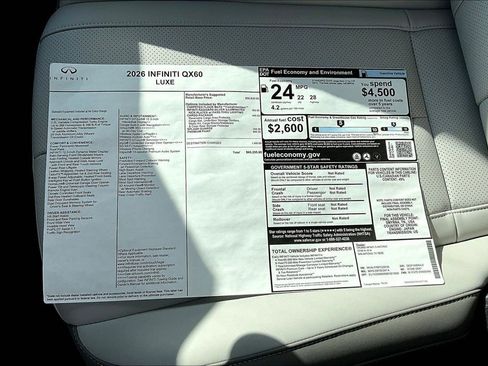 New 2026 INFINITI QX60 Luxe w/ Cargo Package image 20