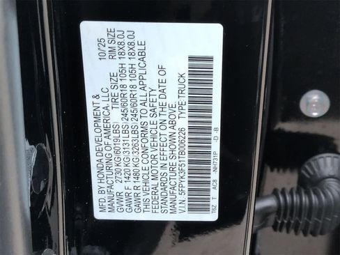 New 2026 Honda Ridgeline RTL image 39