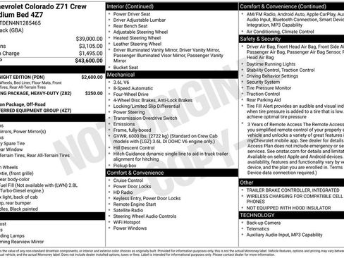 Used 2022 Chevrolet Colorado Z71 w/ Z71 Midnight Edition AWD/4WD image 7