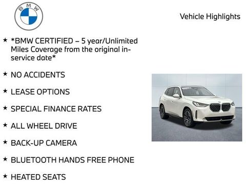 Certified 2025 BMW X3 xDrive30i w/ Premium Package image 10