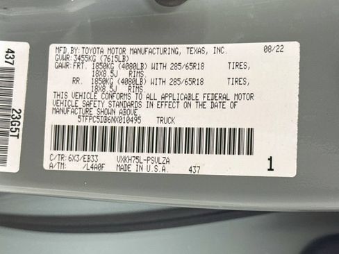 Certified 2022 Toyota Tundra TRD Pro AWD/4WD image 40