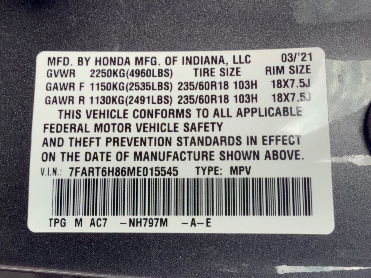 Used 2021 Honda CR-V EX-L image 31