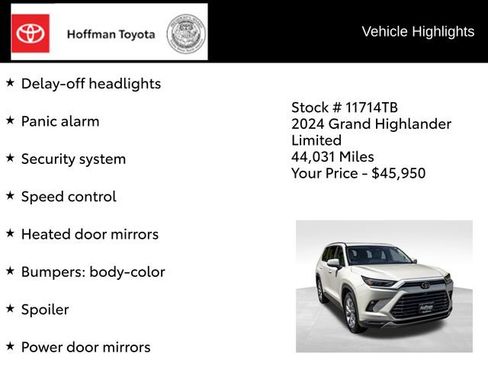 Used 2024 Toyota Grand Highlander AWD image 37