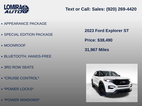 Used 2023 Ford Explorer ST AWD/4WD image 33