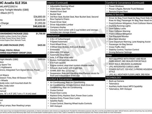 Certified 2023 GMC Acadia SLE w/ Driver Convenience Package image 7