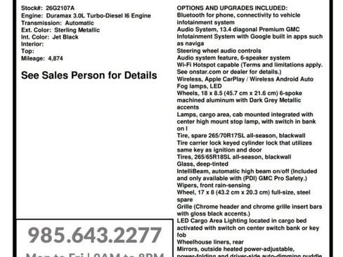 Used 2025 GMC Sierra 1500 SLT w/ SLT Premium Plus Package RWD image 31