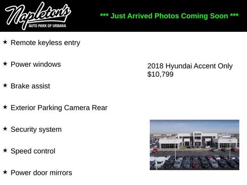 Used 2018 Hyundai Accent SE FWD image 1