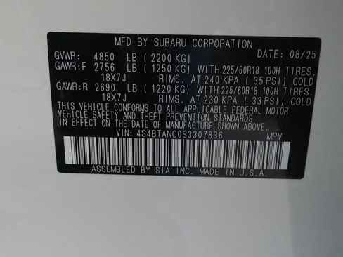 New 2025 Subaru Outback Limited image 43