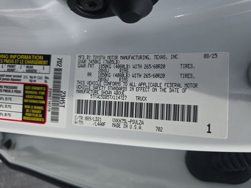 Used 2026 Toyota Tundra Limited w/ Limited PVM Package AWD/4WD image 36