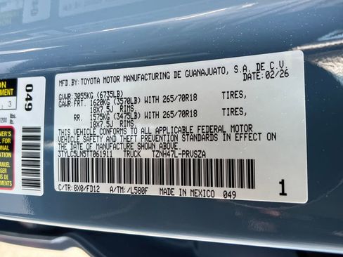 New 2026 Toyota Tacoma TRD Off-Road w/ TRD Off Road Upgrade Package AWD/4WD image 27
