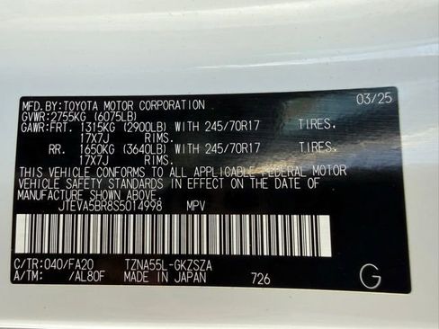 Certified 2025 Toyota 4Runner SR5 AWD/4WD image 43