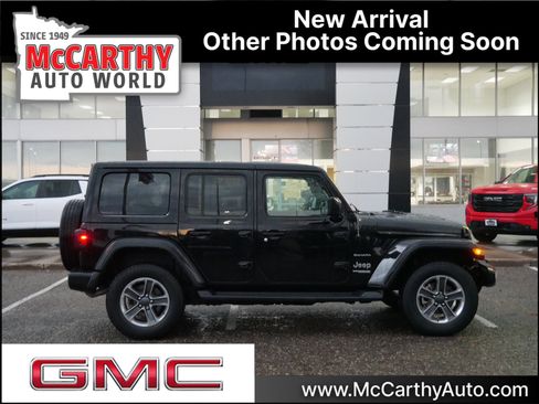 Used 2021 Jeep Wrangler Unlimited Sahara w/ Uconnect 4C Nav & Sound Group image 1