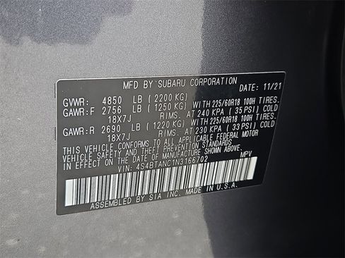 Used 2022 Subaru Outback Limited image 25