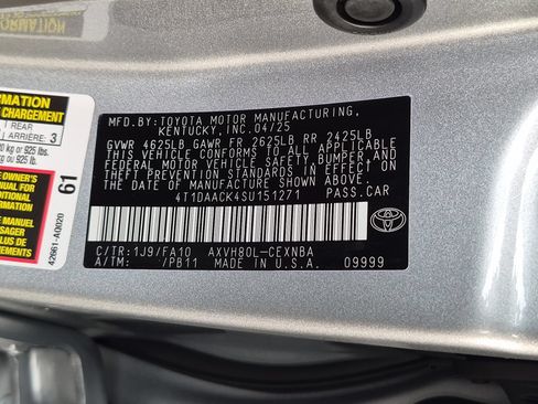 Used 2025 Toyota Camry LE FWD image 23