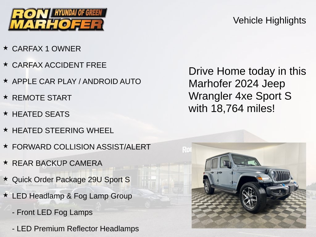 Used 2024 Jeep Wrangler Unlimited w/ Convenience Group AWD/4WD image 15