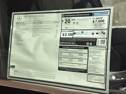 New 2026 Mercedes-Benz GLE 53 AMG 4MATIC image 30