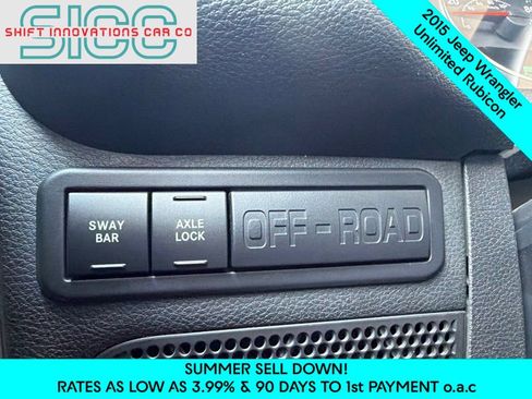 Used 2015 Jeep Wrangler Unlimited Rubicon w/ Connectivity Group AWD/4WD image 19