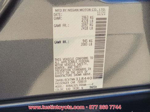 Used 2022 Nissan Altima 2.5 SR FWD image 16