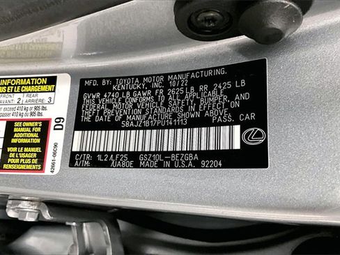 Used 2023 Lexus ES 350 F Sport image 35