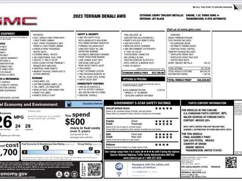 Used 2023 GMC Terrain Denali w/ Black Diamond Edition image 28