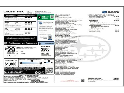 Used 2025 Subaru Crosstrek 2.5i Limited w/ Crosstrek Mirror Package AWD/4WD image 9