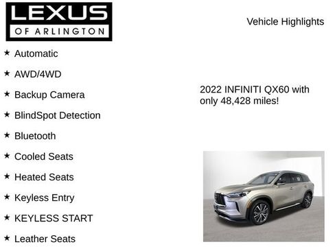 Used 2022 INFINITI QX60 Sensory w/ Cargo Package image 8