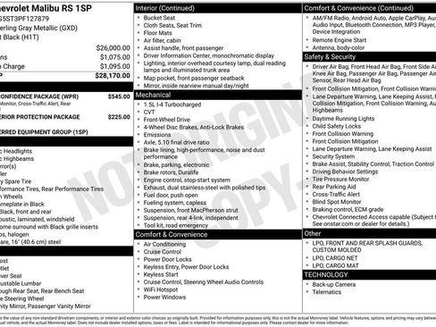 Used 2023 Chevrolet Malibu RS w/ Driver Confidence Package image 10