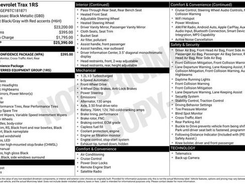New 2026 Chevrolet Trax RS w/ Driver Confidence Package FWD image 5
