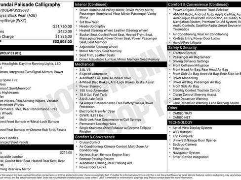 Used 2023 Hyundai Palisade Calligraphy AWD/4WD image 7