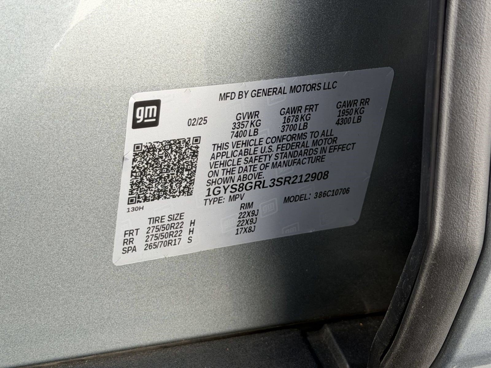 Certified 2025 Cadillac Escalade Sport Platinum RWD image 25