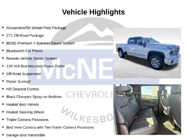 Used 2025 Chevrolet Silverado 2500 High Country w/ Technology Package AWD/4WD image 10