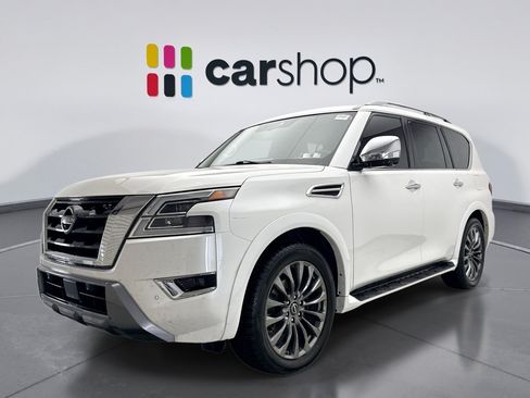 Used 2023 Nissan Armada Platinum w/ Captain's Chairs Package AWD/4WD image 1