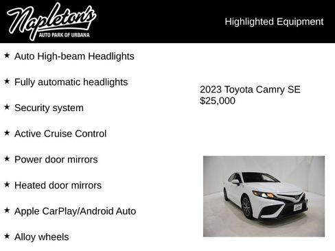 Used 2023 Toyota Camry SE image 16