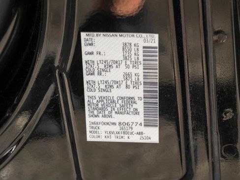 Used 2021 Nissan NV 1500 SV w/ Navigation Package image 54