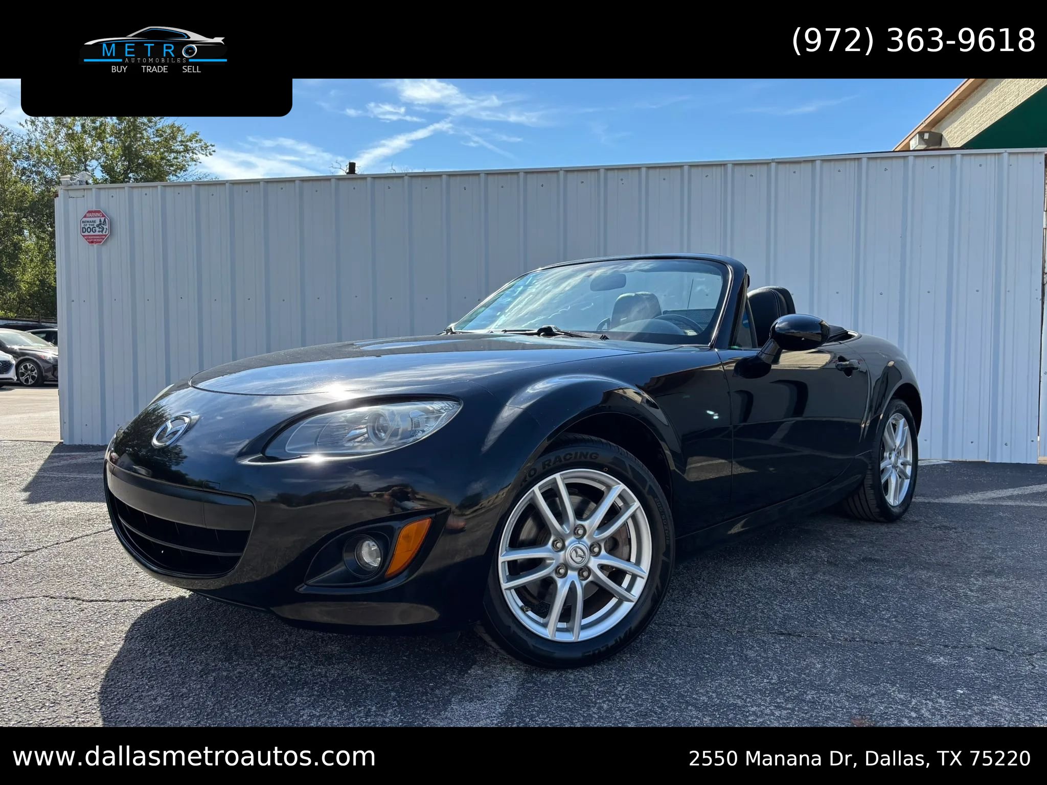 Used 2012 MAZDA MX-5 Miata Sport RWD image 1
