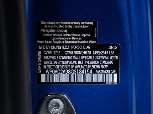 Used 2016 Porsche 911 GT3 w/ Sound Package Plus image 28