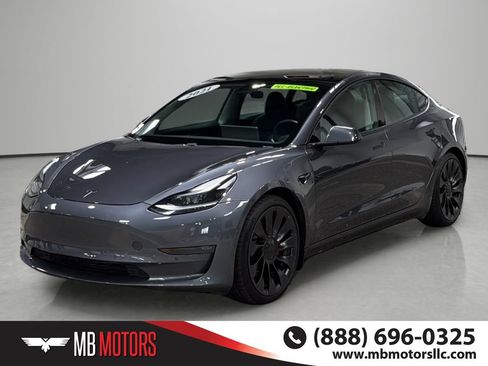 Used 2021 Tesla Model 3 Performance AWD/4WD image 1