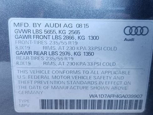 Used 2016 Audi Q5 3.0T Premium Plus w/ Technology Package AWD/4WD image 6