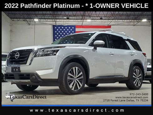 Used 2022 Nissan Pathfinder Platinum w/ Cargo Package FWD image 1