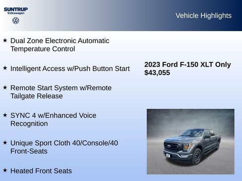 Used 2023 Ford F150 XLT w/ Equipment Group 302A High image 16