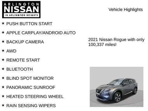 Used 2021 Nissan Rogue SL w/ Premium Package AWD/4WD image 7