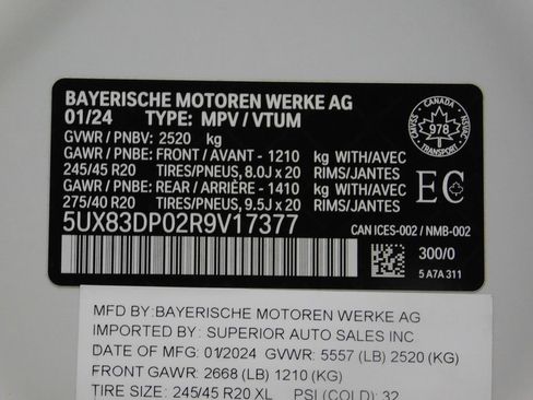 Used 2024 BMW X3 M40i AWD/4WD image 91
