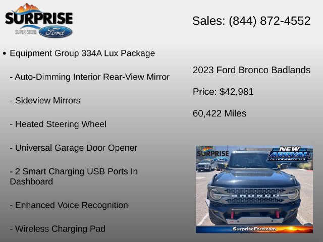 Used 2023 Ford Bronco Badlands AWD/4WD image 14