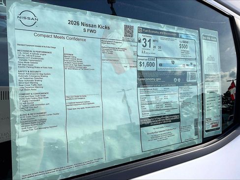 New 2026 Nissan Kicks S image 15