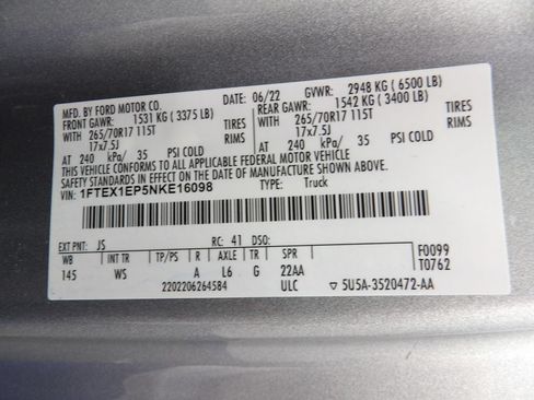 Used 2022 Ford F150 XL w/ Equipment Group 101A High AWD/4WD image 56