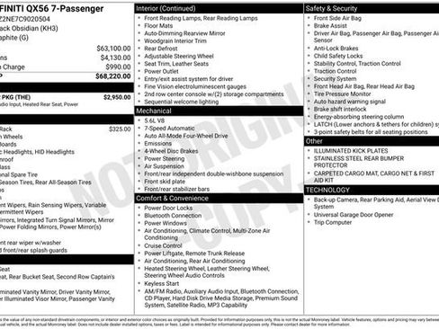 Used 2012 INFINITI QX56 4WD w/ Theater Pkg image 2