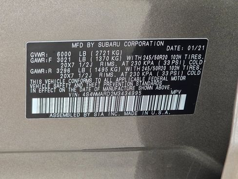 Used 2021 Subaru Ascent Touring w/ Popular Package #2A image 28