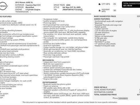 Used 2012 Nissan Juke SL image 2