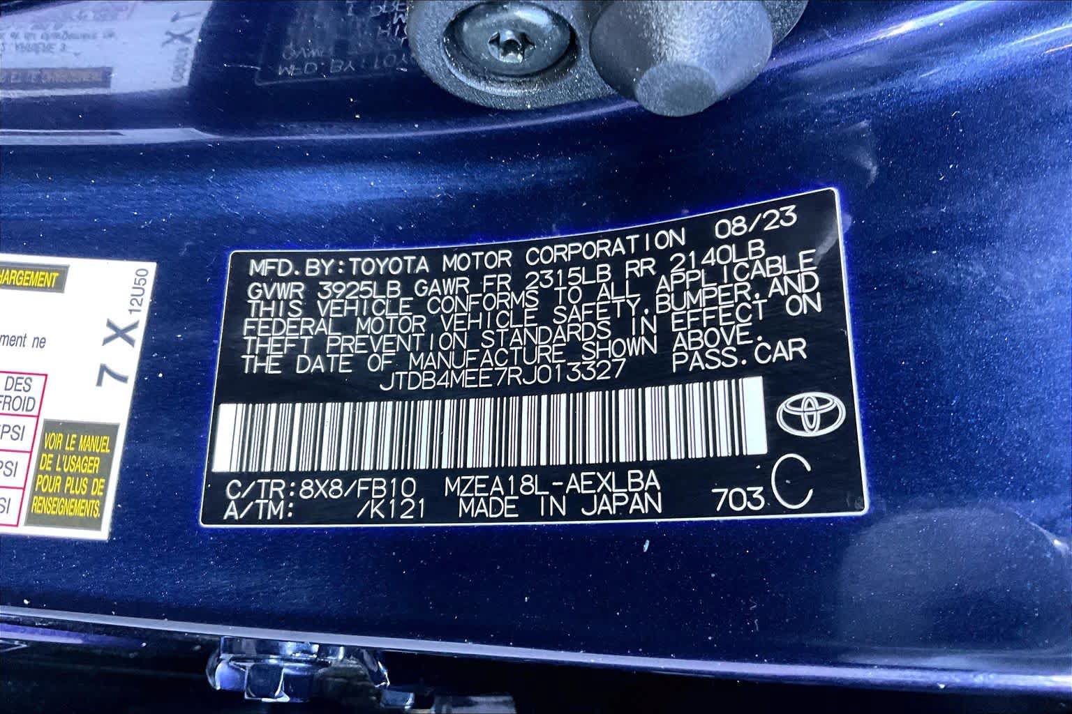 Certified 2024 Toyota Corolla LE FWD image 33