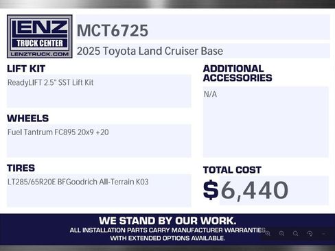 Used 2025 Toyota Land Cruiser AWD/4WD image 2